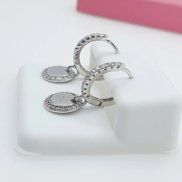 - "925 Sterling Silver Cubic Zirconia Earrings, U19254704 - Picture 3 of 11